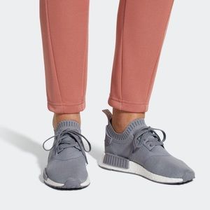 nmd r1 primeknit grey three